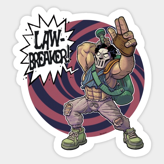 Casey Jones Sticker by JENNEX